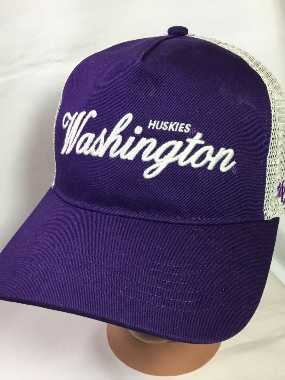 ‘47 Brand Washington Huskies Trucker Snapback Adjustable Mesh Hat Cap EUC